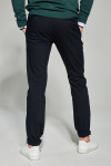 Granatowe Spodnie Męskie Chinosy
