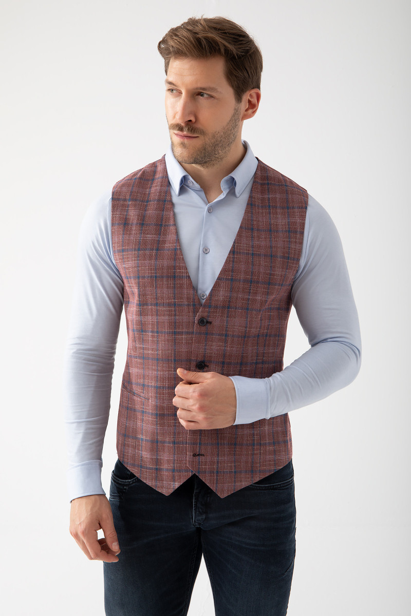 Niebieska koszula męska dzianina | Villaro