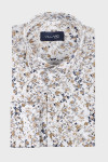 Klasyczna koszula męska regular z delikatnym nadrukiem | Villaro