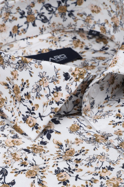 Koszula Męska Wzór Kwiaty