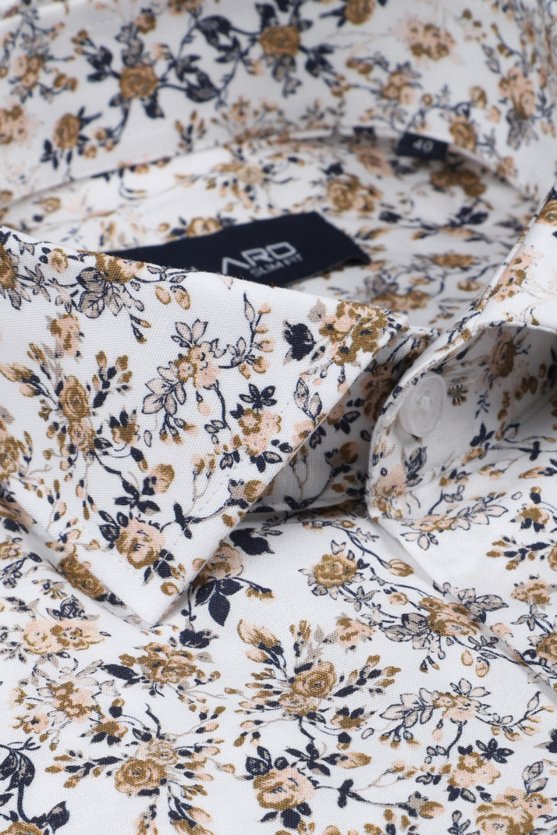 Klasyczna koszula męska regular z delikatnym nadrukiem | Villaro