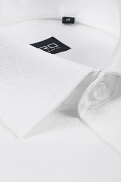 Biała Koszula Męska Struktura