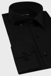 Cała czarna koszula męska | Villaro
