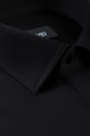 Czarna Koszula Męska Villaro – Satynowa, Slim & Regular Fit | Villaro