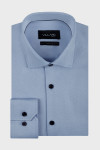 Niebieska koszula męska struktura | Villaro