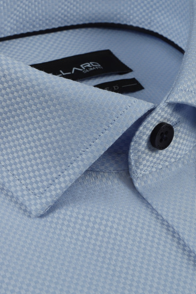 Niebieska Koszula Męska Struktura