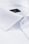Biała koszula męska wizytowa struktura | Villaro