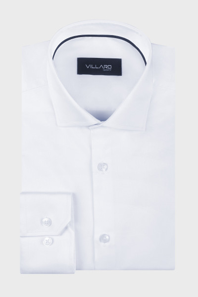 Biała koszula męska Villaro Slim Fit – elegancka wizytowa koszula z bawełny