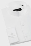 Biała koszula męska stójka | Villaro