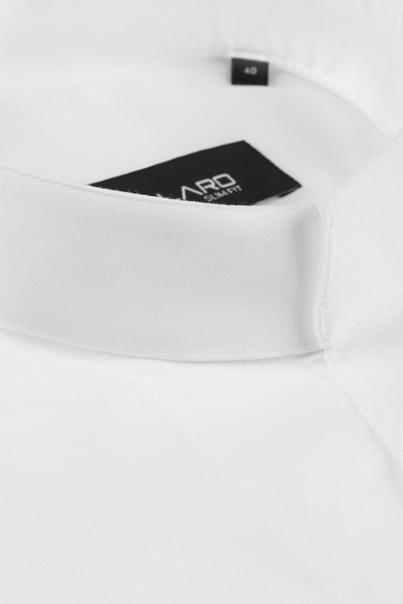 Biała koszula męska stójka | Villaro