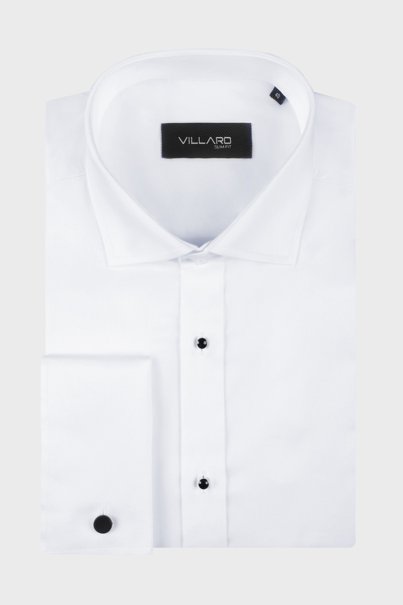 Biała koszula męska wizytowa | Villaro