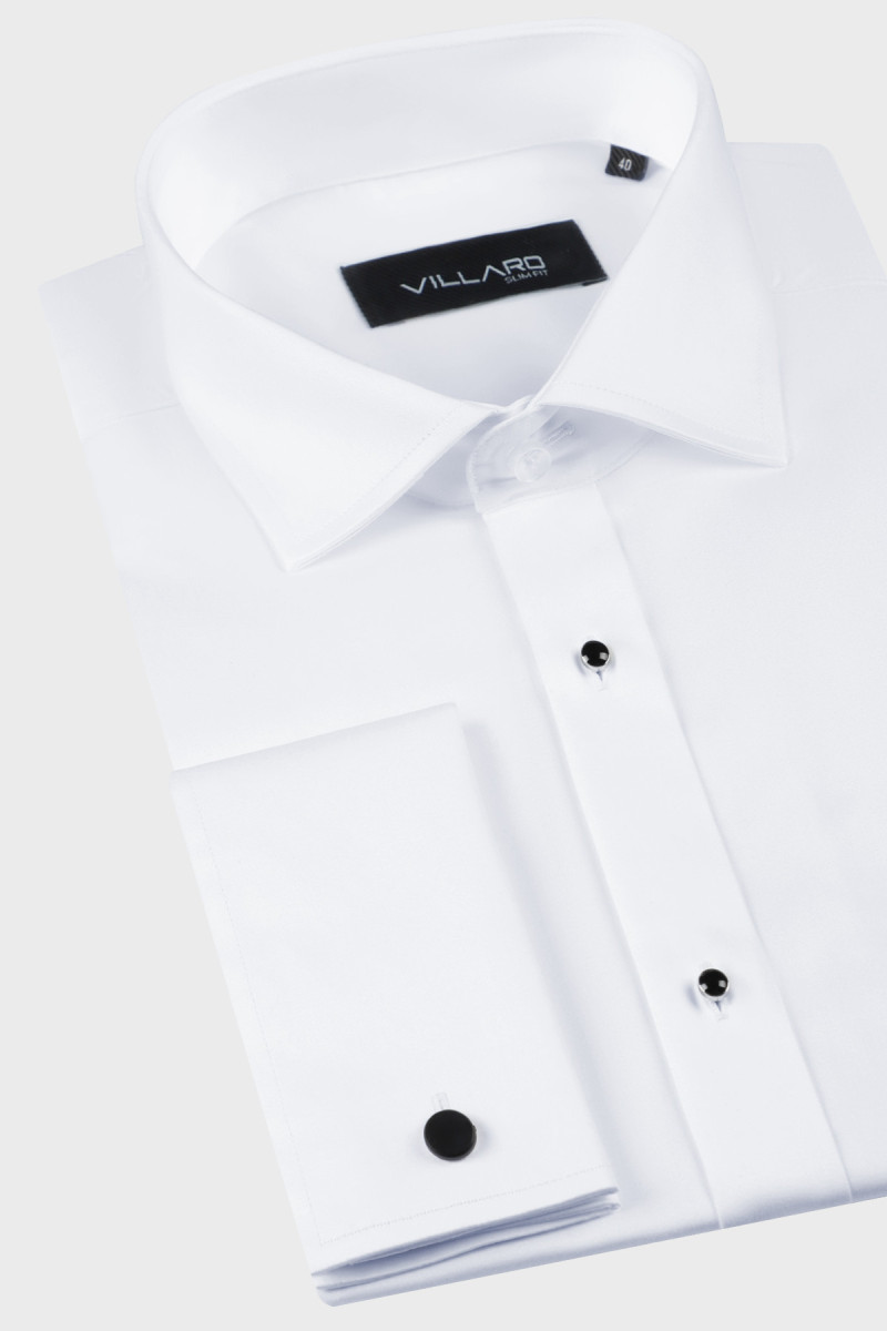 Biała koszula męska wizytowa | Villaro