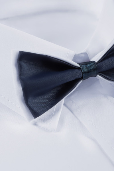 Biała Koszula Chłopięca z Muchą