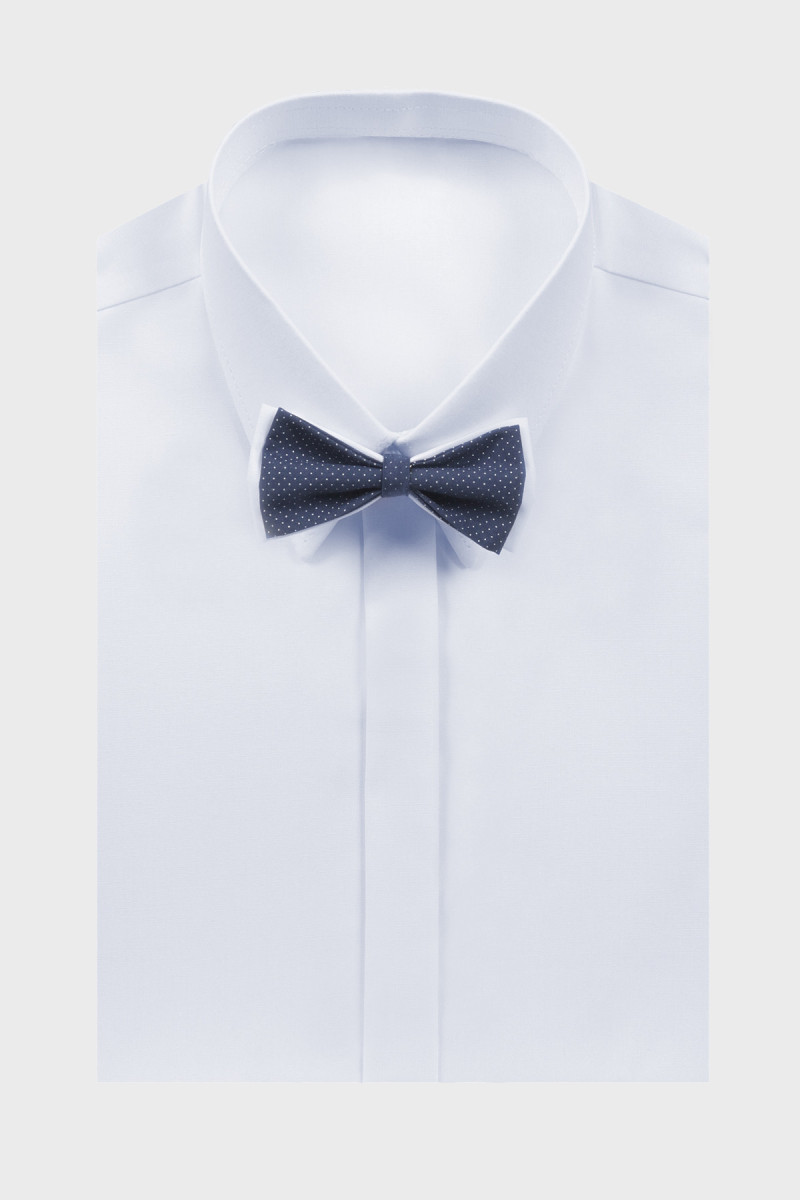 Biała koszula chłopięca z muchą | Villaro