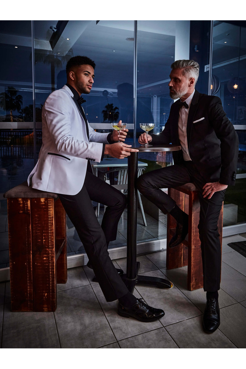 Biały Smoking Męski