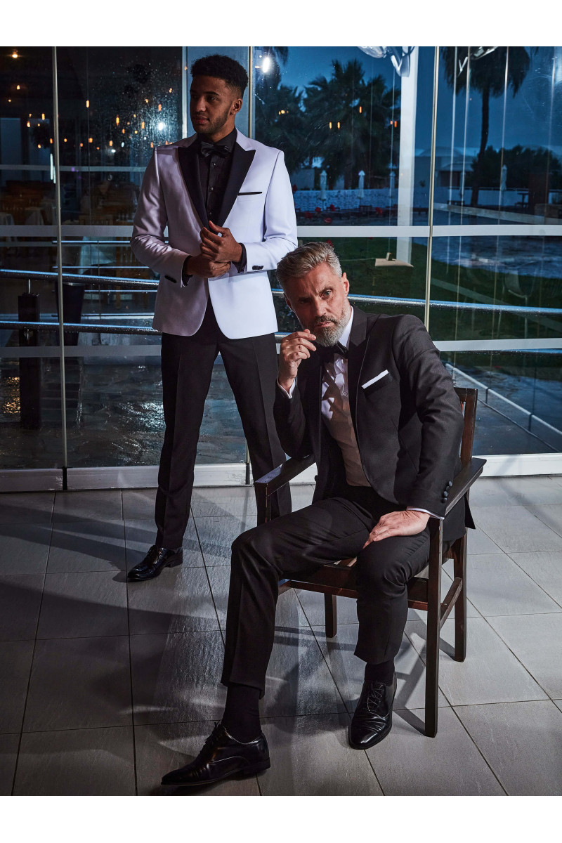 Biały Smoking Męski