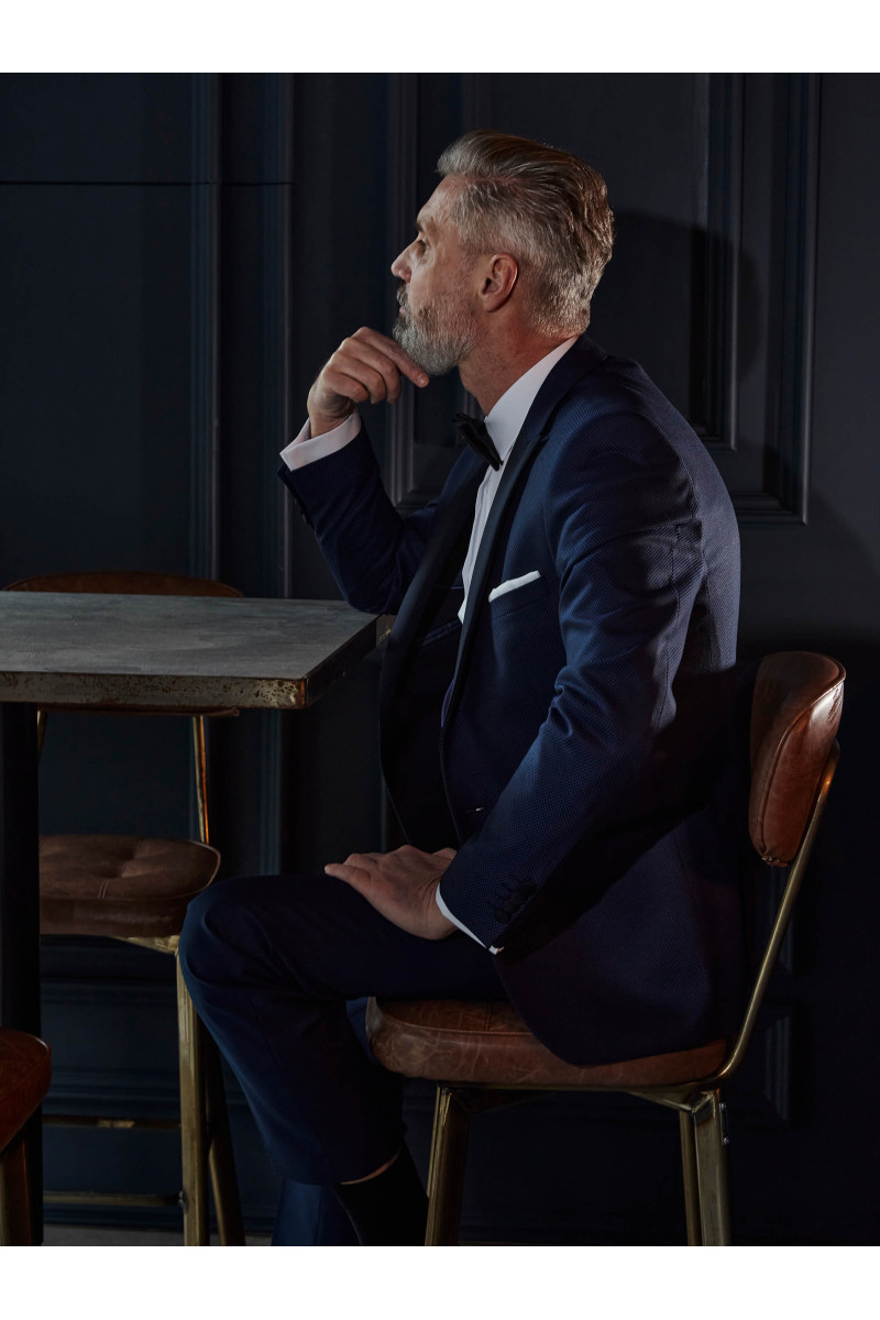 Granatowy smoking | Villaro