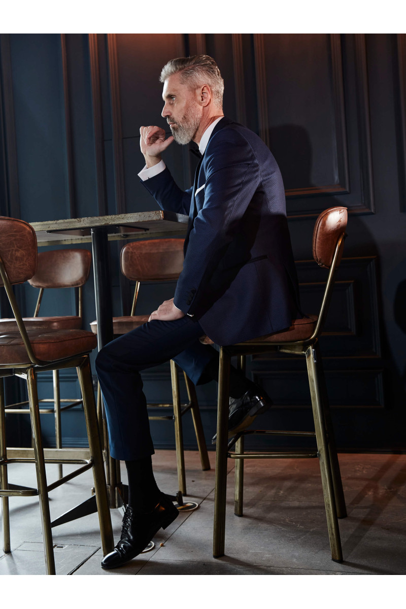 Granatowy smoking | Villaro