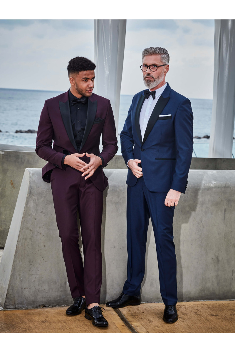 Smoking męski granatowy | Villaro