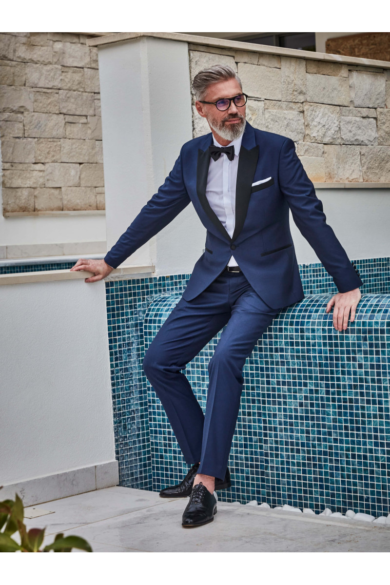 Smoking męski granatowy | Villaro