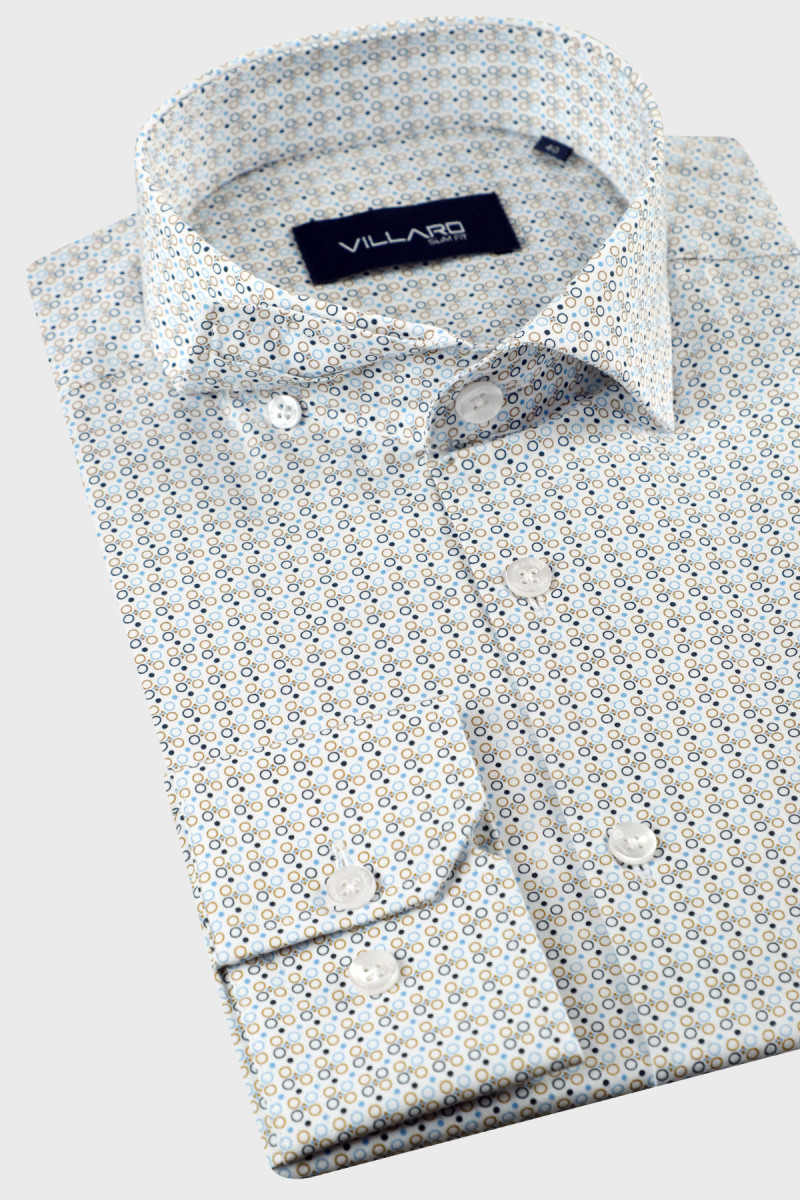 Koszula męska wzór geometryczny | Villaro