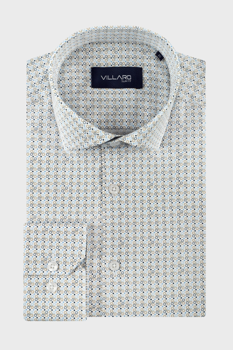 Koszula męska wzór geometryczny | Villaro