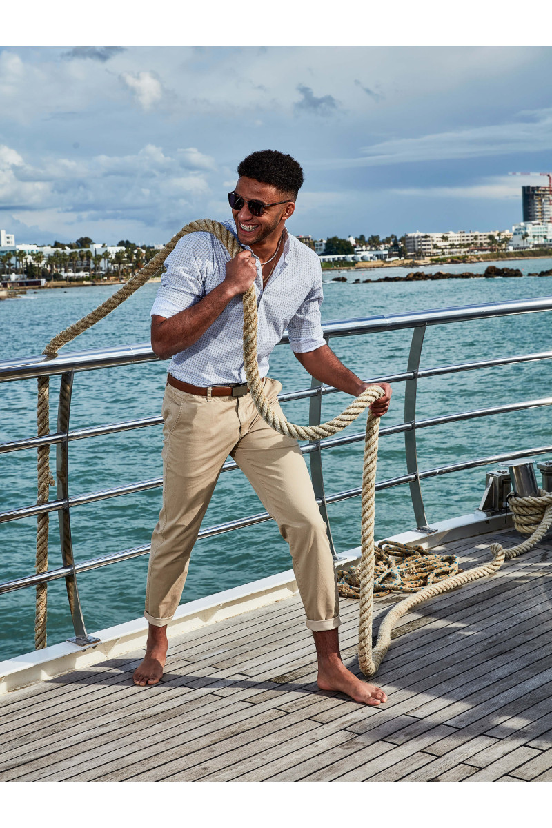 Koszula męska wzór geometryczny | Villaro