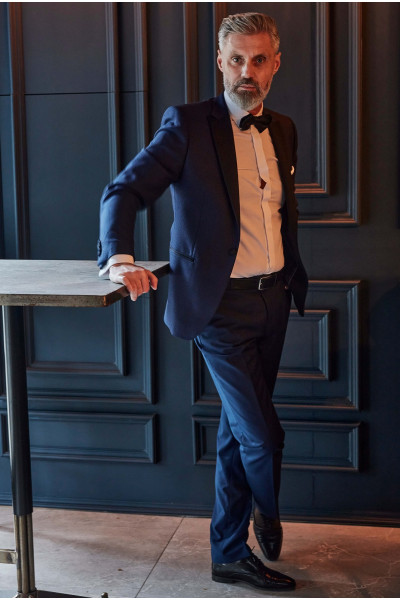 Granatowy smoking | Villaro