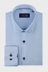 Niebieska koszula męska gładka | Villaro