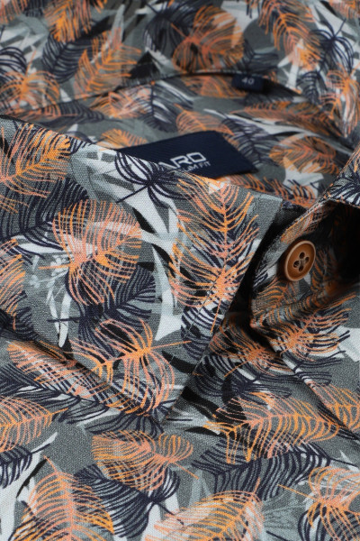 Koszula Męska Wzór Roślinny