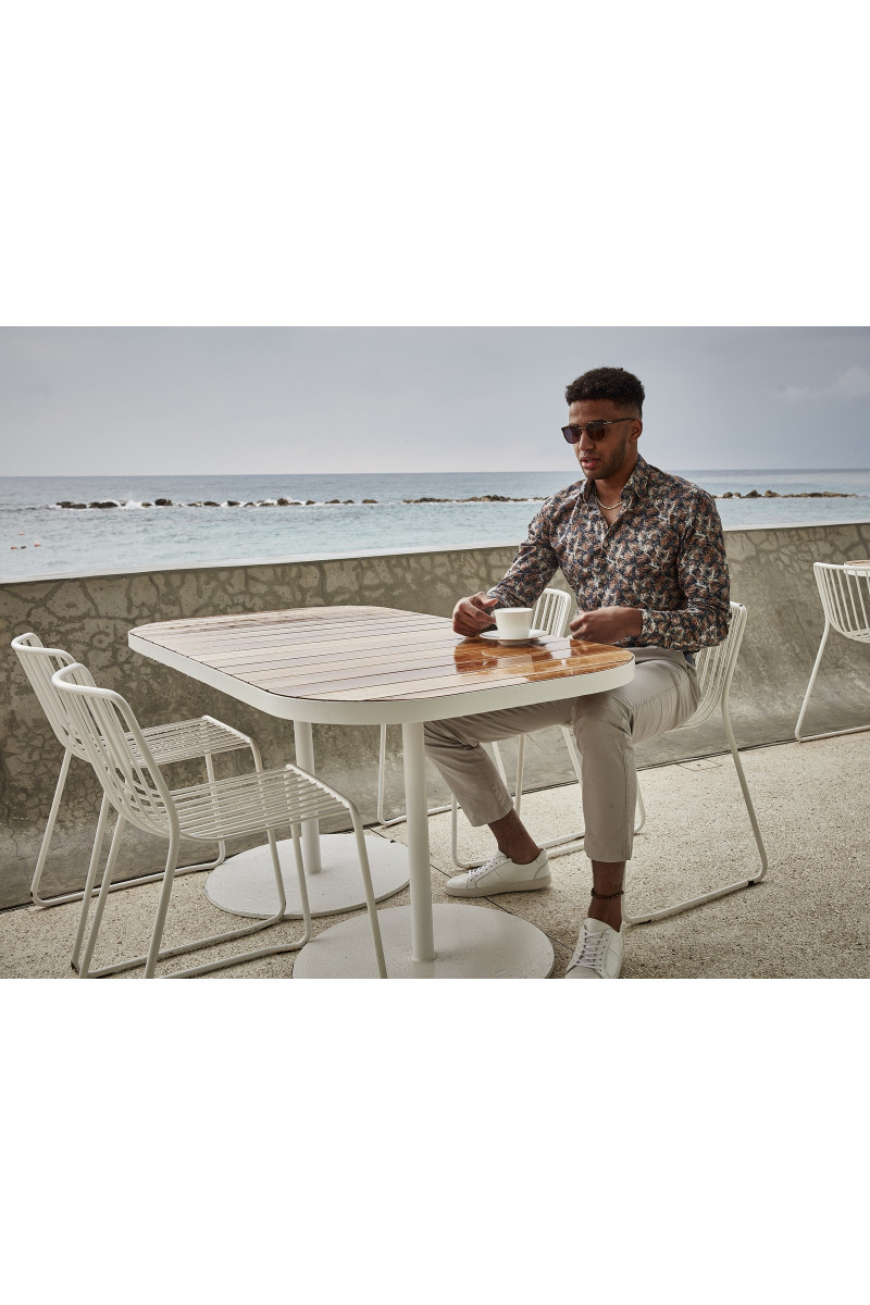 Ciemna koszula męska w kwiaty | Villaro