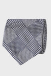 Szary krawat męski we wzór | Villaro