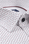 Biała koszula męska w drobny wzór | Villaro