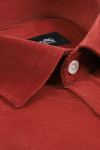 Bordowa koszula męska sztruks | Villaro