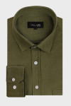 Zielona koszula męska sztruks | Villaro