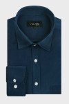Granatowa koszula męska sztruks | Villaro