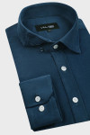Granatowa koszula męska sztruks | Villaro