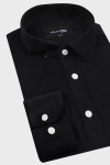 Czarna koszula męska sztruks | Villaro
