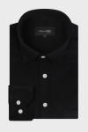 Czarna koszula męska sztruks | Villaro