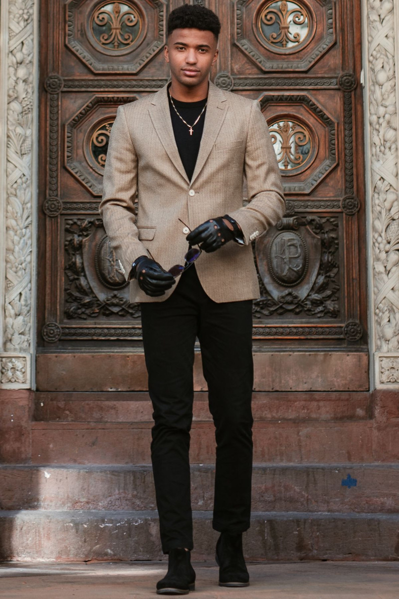 Beżowa Marynarka Struktura