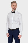 Biała koszula męska wizytowa struktura | Villaro