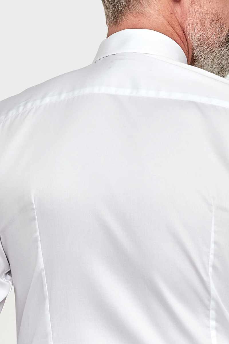Biała koszula męska wizytowa struktura | Villaro