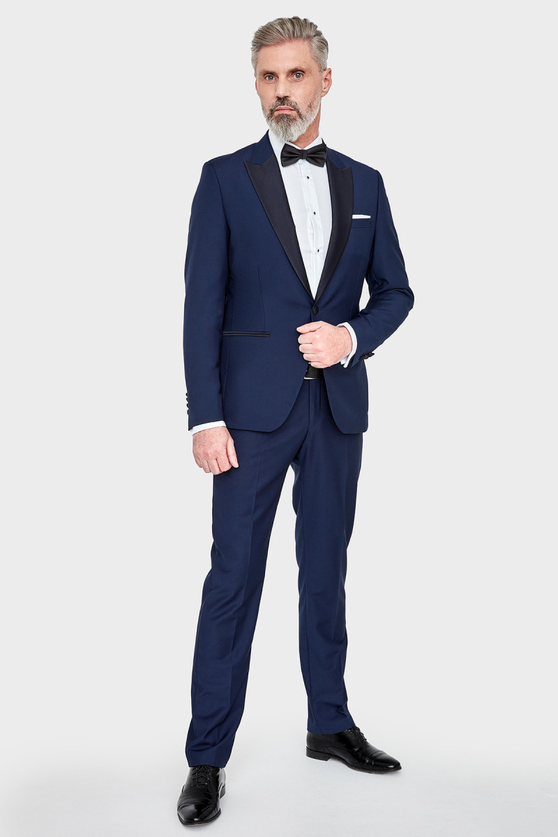 Biała koszula męska wizytowa struktura | Villaro