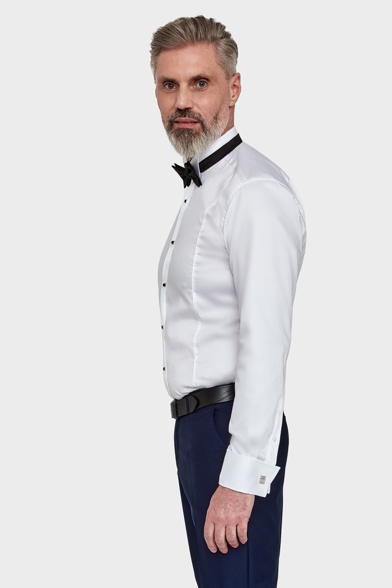 elegancka koszula smokingowa