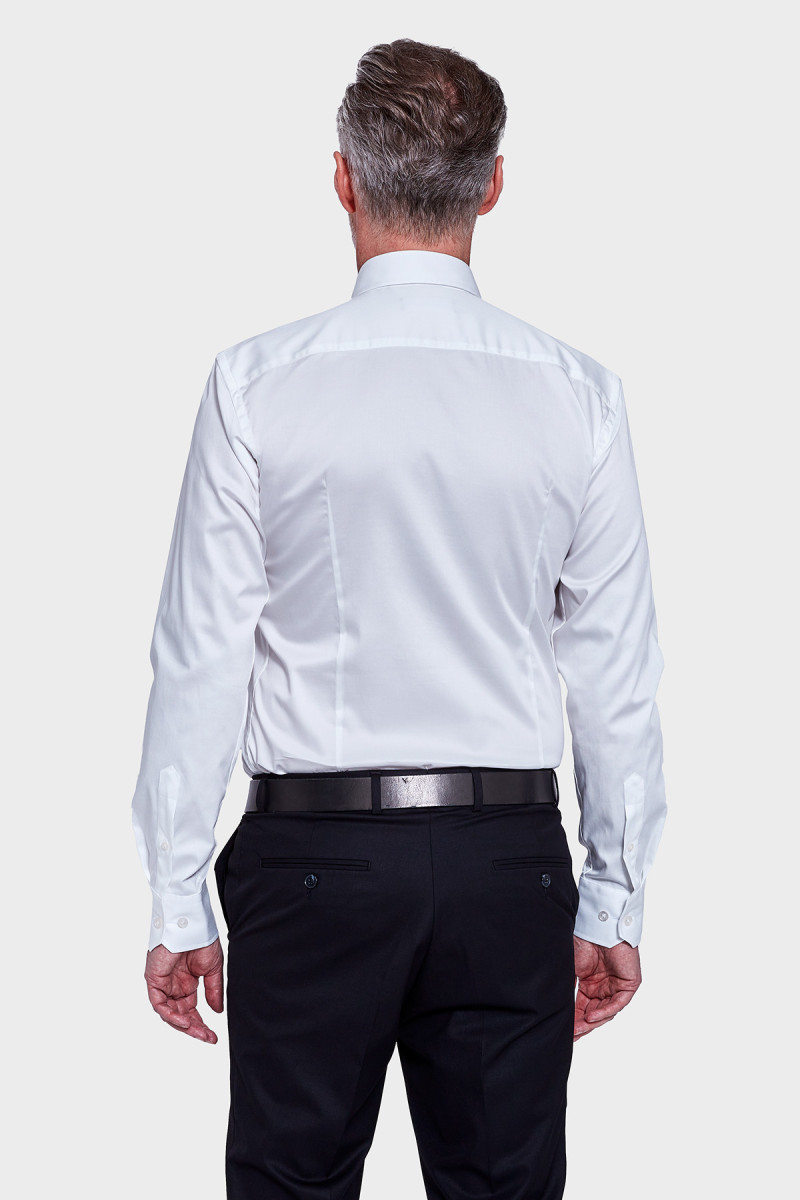 klasyczna wizytowa koszula biała Villaro widok z tyłu