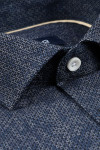 Granatowa koszula męska microwzór| Villaro