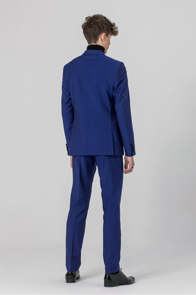 Niebieski Smoking Męski