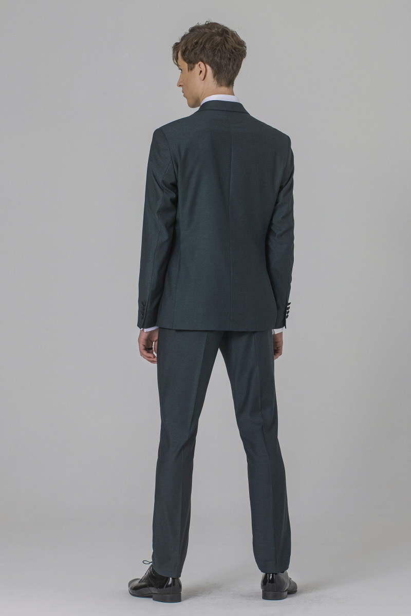 Zielony Smoking Męski