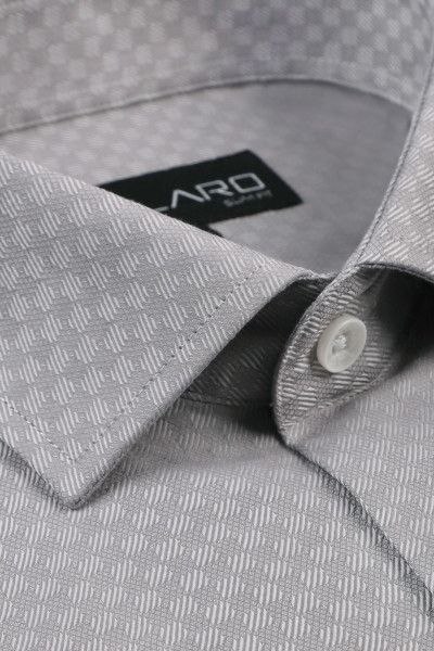 Szara Koszula Męska Struktura