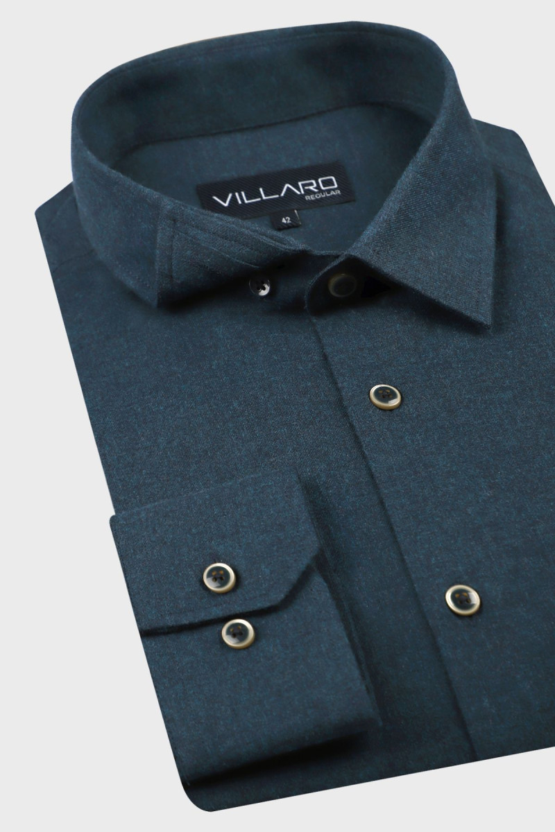 Granatowa nietypowa koszula męska | Villaro